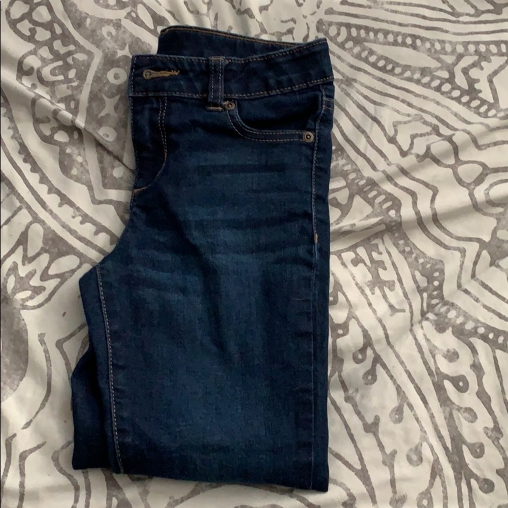 Dark blue girls jeans size 8